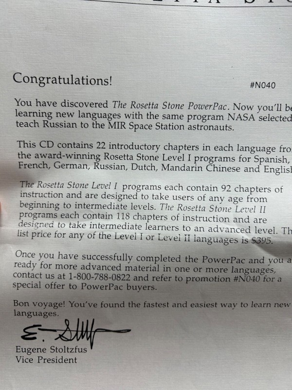 Rosetta Stone Power Pac Language Library CD-Rom Spanish German French German + gallery