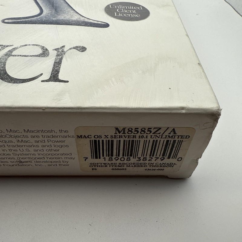 Apple Mac OS X Server 10.1. Unlimited new open box gallery
