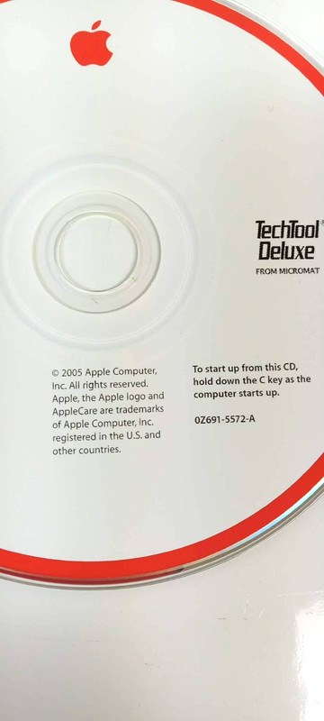 2003-2009 AppleCare Protection Plan TechTool Deluxe Mac Software Disc used Micro gallery