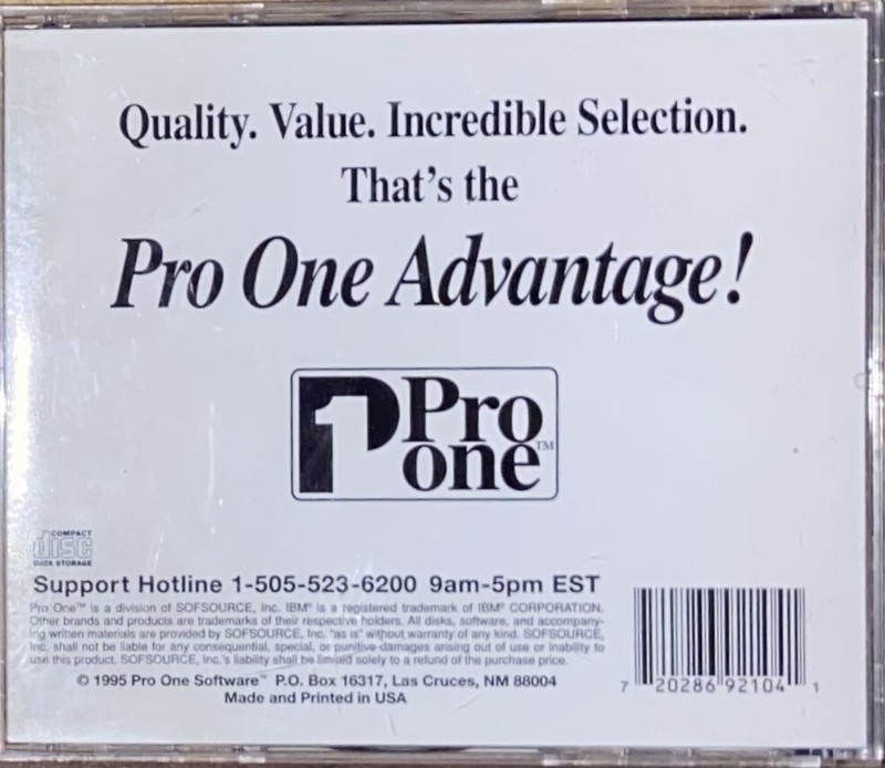 Pro One Multimedia Geometry (1995, windows 95-3.1) CD-ROM gallery