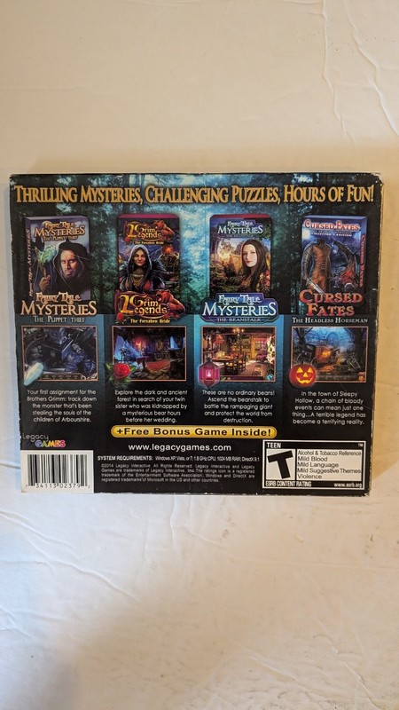 Legacy Games Hidden Object PC MAC DVD-ROM Software Lot of 2 Pack Adventure gallery