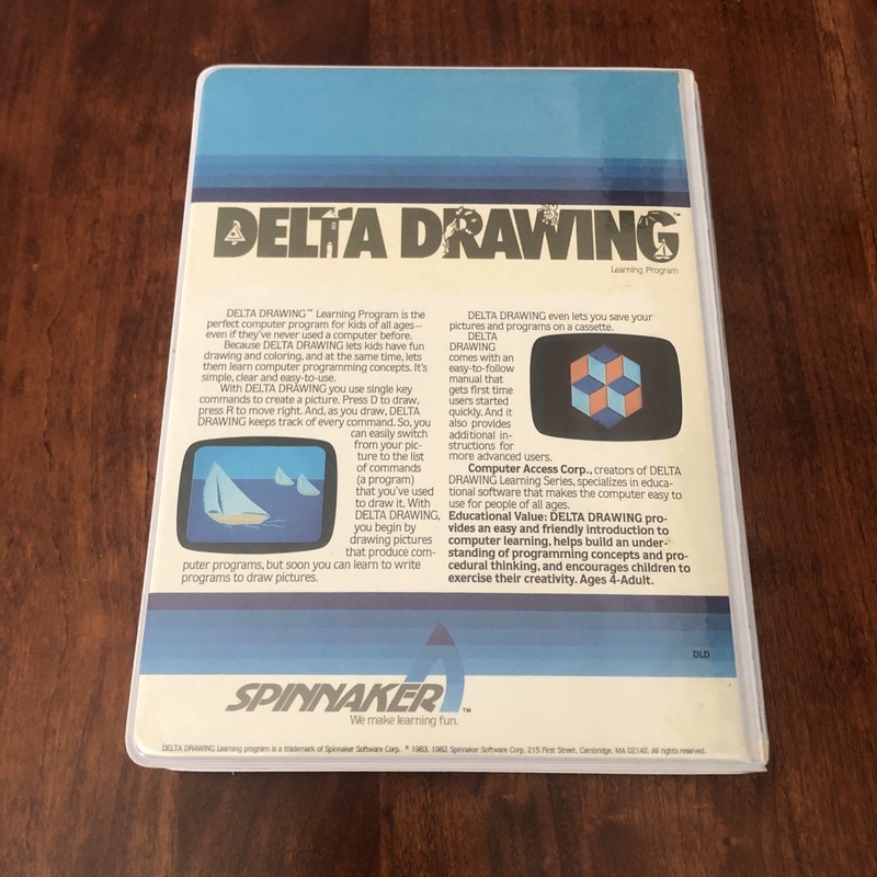 Delta Drawing Learning Program Commodore 64 1982 Cartridge Manual Complete CIB gallery