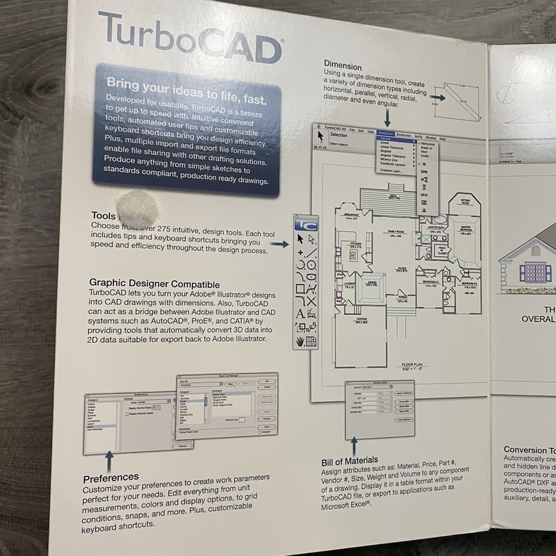 TurboCAD 2005 For Mac W/ Serial Code Powerful 2D Drafting & Design 🔥🔥🔥 gallery