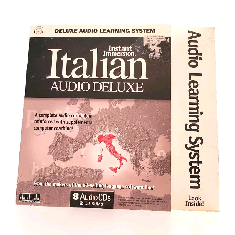 Language Learning - Instant Immersion Italian 8 disc deluxe edition 6.0 – 2003
