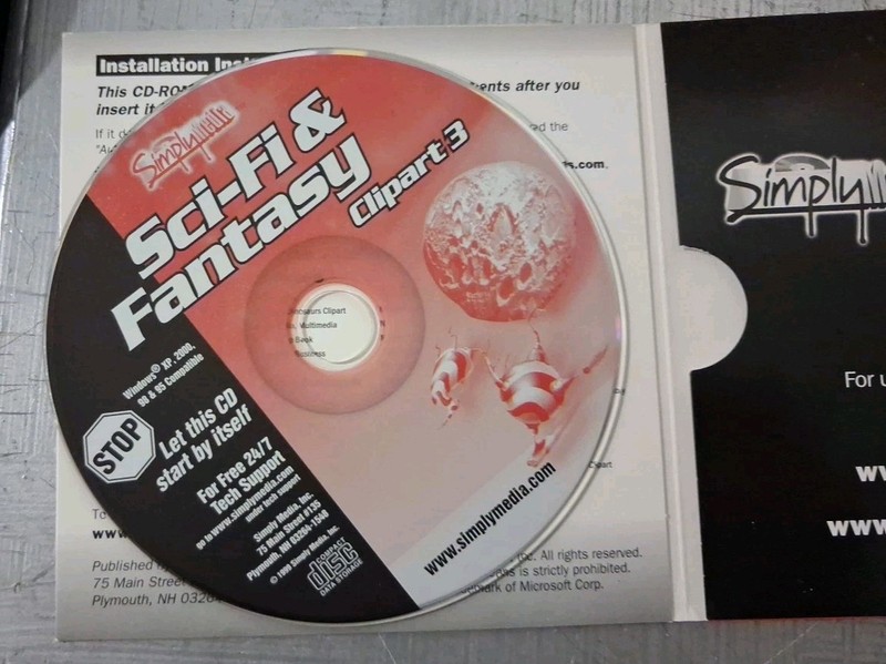 Simply Media Sci-Fi Clipart 3. CD-ROM. Clean And Intact gallery