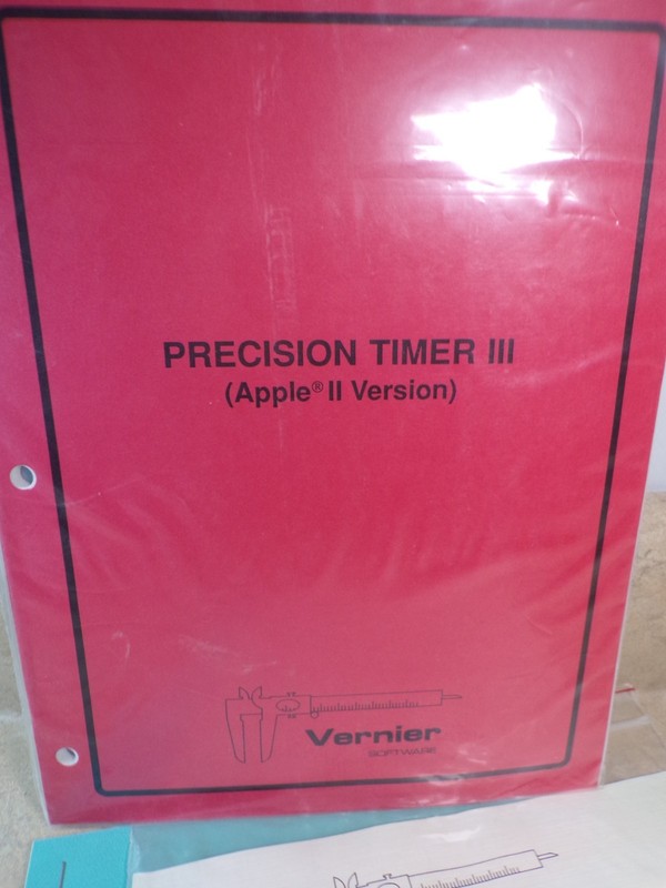 Software for Macintosh Vernier Lab-Pro Precision Timer III MPLI Apple 5-1/4 Disc gallery