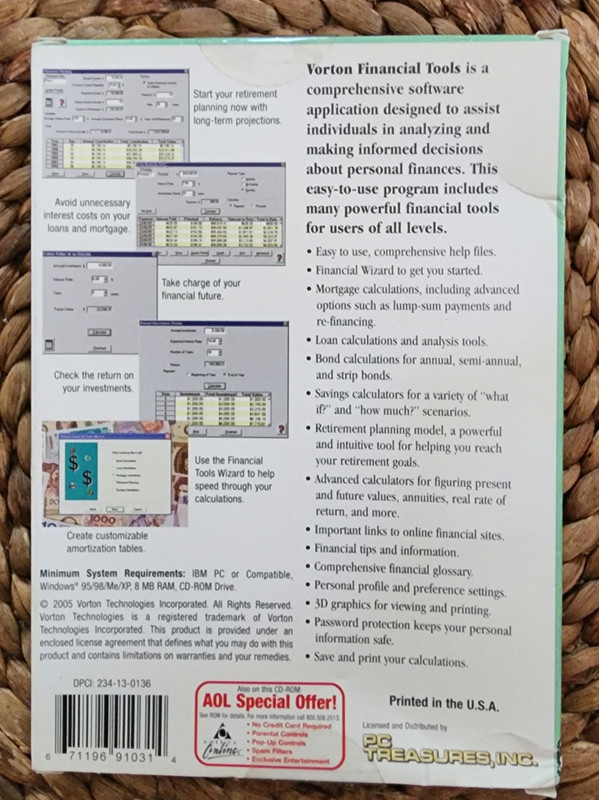 Vorton Financial Tools (1997) New US Retail Store Boxed Edition As Shown gallery