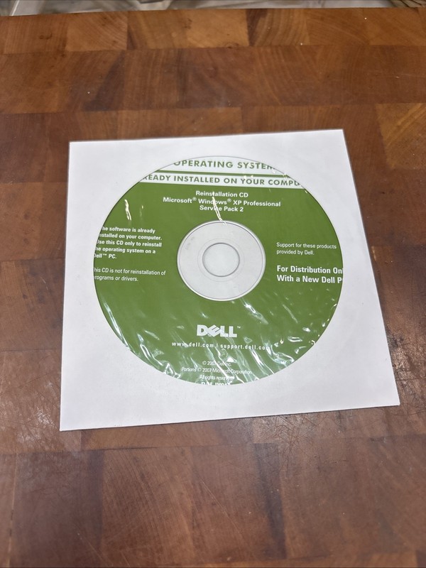 Dell Reinstallation CD Win XP Pro SP2 – CD ONLY NEW/SEALED!!!