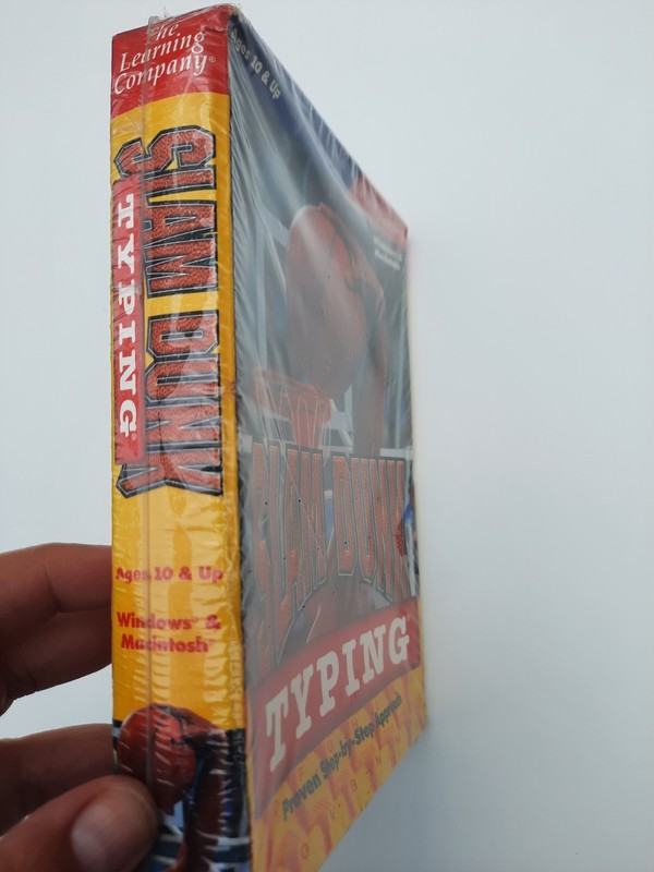 Slam Dunk Typing PC CD-ROM The Learning Company 1997 Sealed New Box Warped Box gallery