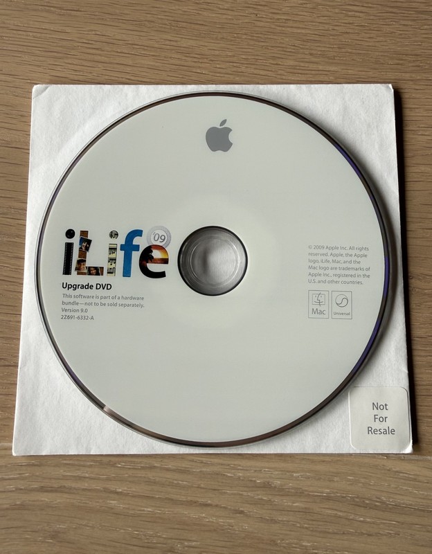 Apple iLife 09 DVD, Version 9.0 2Z691-6332-A
