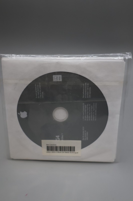 2001Apple iBook G4 Mac OS 10.3.5 Install DVD’s SET- NEW- SW12302004- Version 1.0