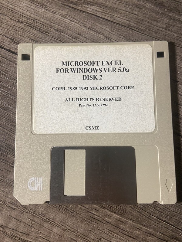 Microsoft Excel For Windows Ver 5.0a, Set Of 9 3.5” Floppy Disks - 0001 gallery