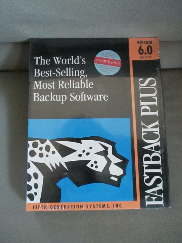VTG Fastback Plus SEALED BOX Ver 6.0 DOS Backup Software Fifth Generation 1993