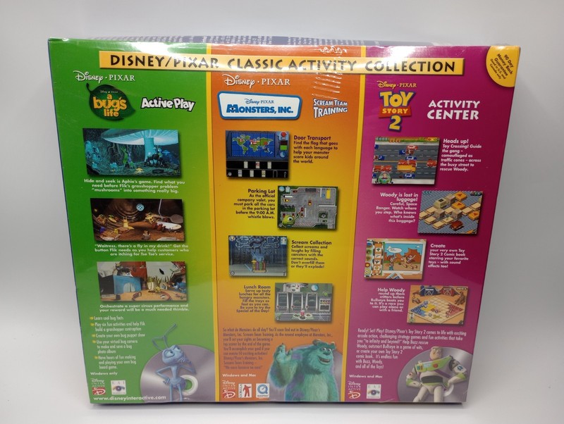 NEW SEALED Vtg 2001 Disney Pixar Classic Activity Collection: 3 CD-ROM Games gallery