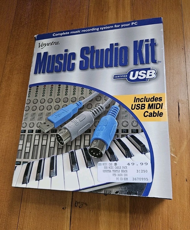 Voyetra Music Studio Kit Vintage USB MIDI Interface & Record Producer Software