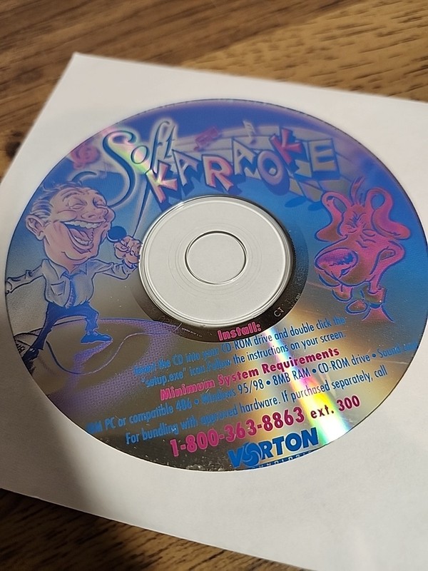 Vtg Vorton Soft Karaoke Cd Rom gallery
