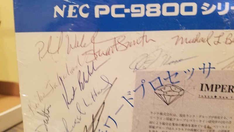 Wordperfect 5.1 for NEC-9800 Japanese - SEALED w/Team Signatures Under Wrap -odd gallery