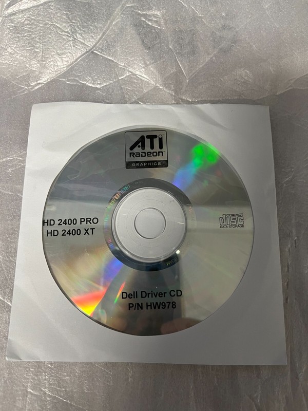 Dell Driver CD-ROM for ATI Radeon HD 2400 Pro & ATI Radeon HD 2400 XT