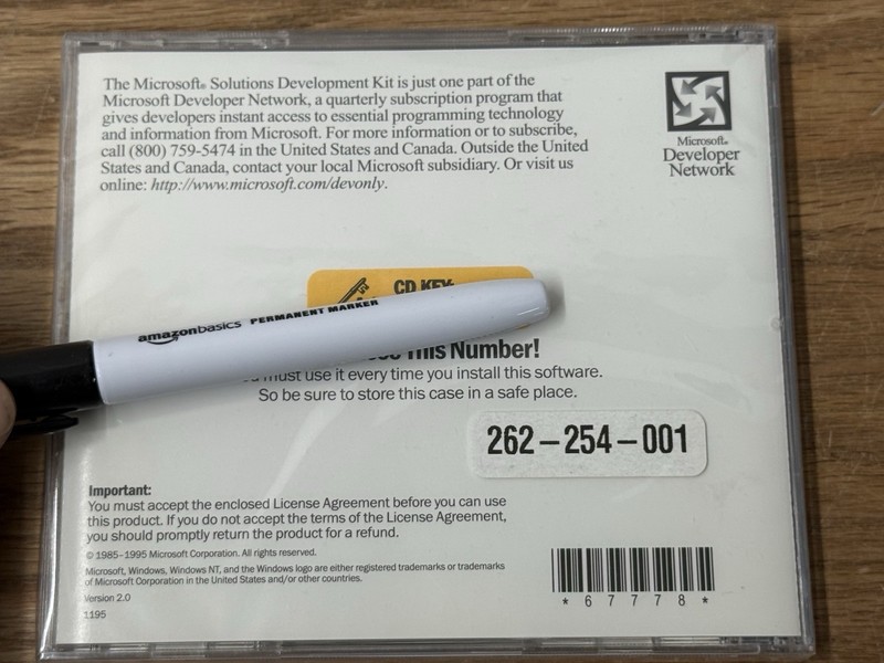 NEW SEALED Microsoft Solutions Development Kit PC CD-ROM Software Network gallery