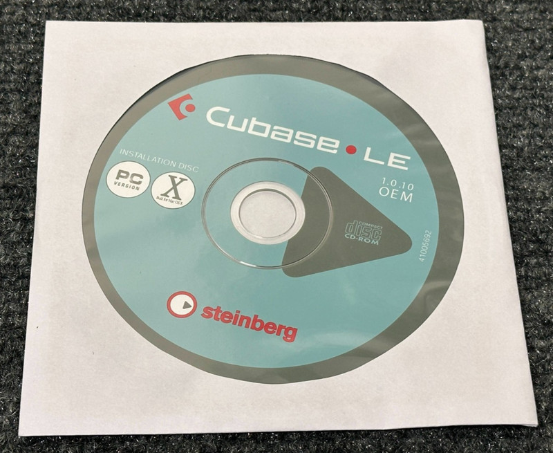 **Cubase Steinberg 1.0.10 OEM Installation Disc PC Version Built For MAC OS X