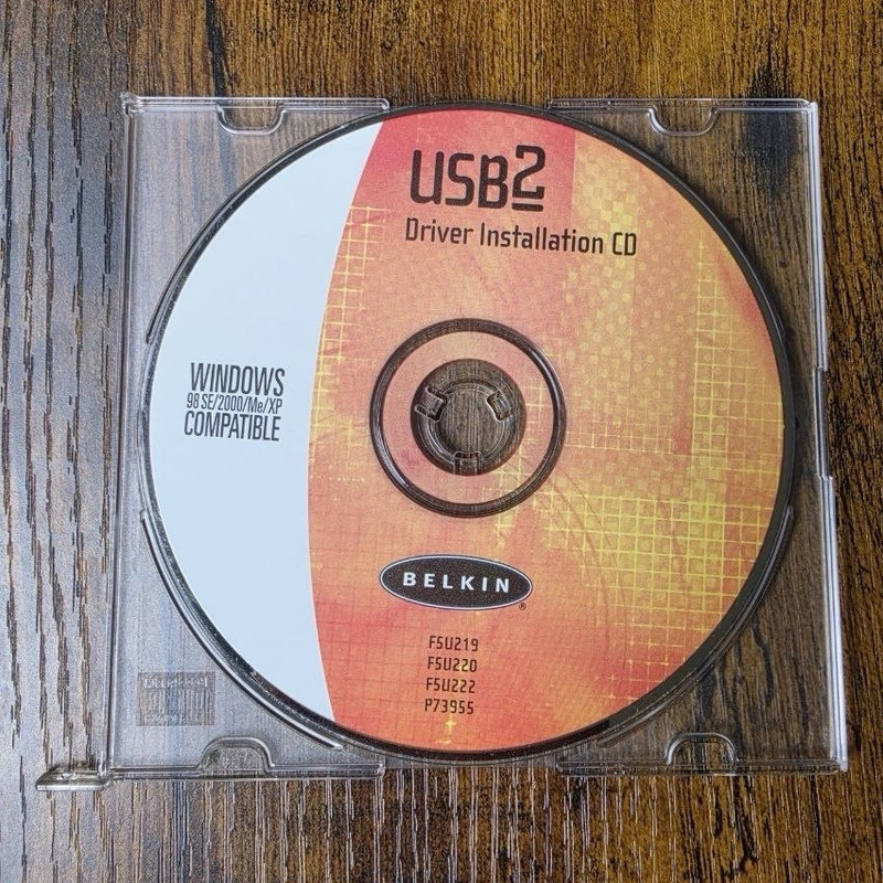 Belkin USB2 Driver Installation CD Windows 98/SE/2000/Me/XP F5U219 F5U220
