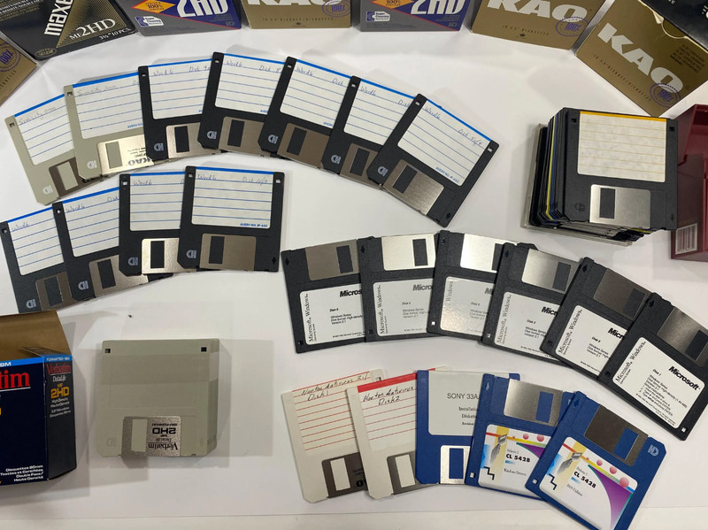 3.5 Floppy Disk Lot Vintage Software Disks Boxes Mixed Brands gallery