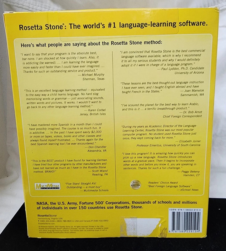 Rosetta Stone Italian V3 Levels 1 2 3 CD-ROM + Audio Companion Complete gallery