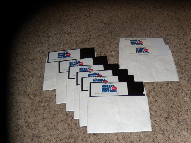 abc Monday Night Football IBM PC 5.25″ disks