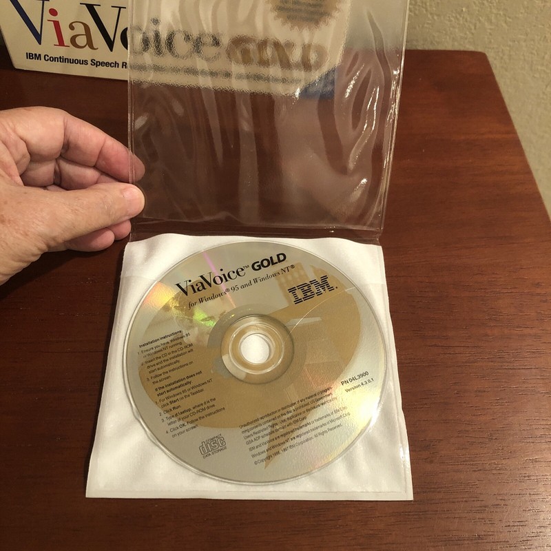 IBM ViaVoice Gold ~ Continuous Speech Recognition ~ Version 4.3 ~ VoiceType ~ CD gallery