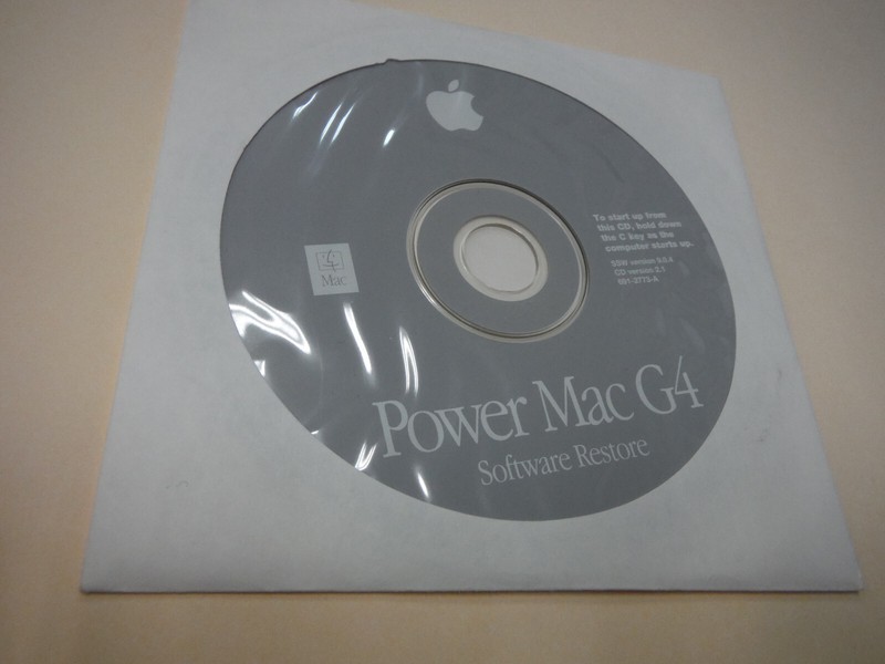Apple Power Mac G4 Software Restore CD Disk Version 9.0.4 CD Version 2.1