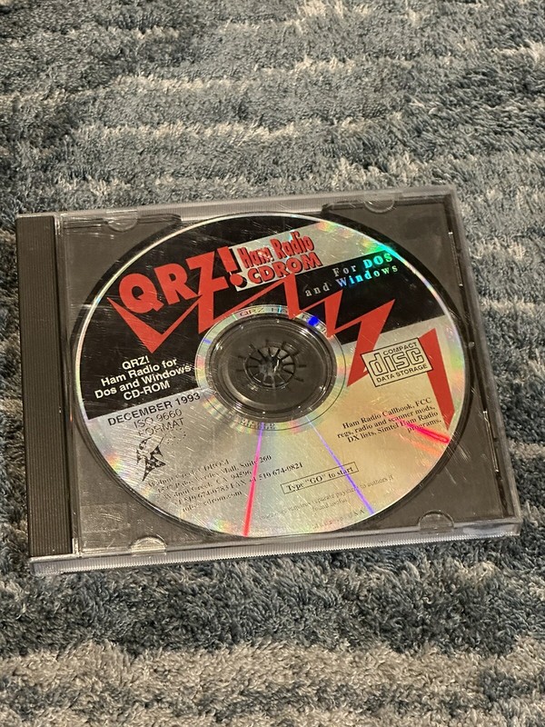 QRZ! Ham Radio CDROM December 1993 Cd