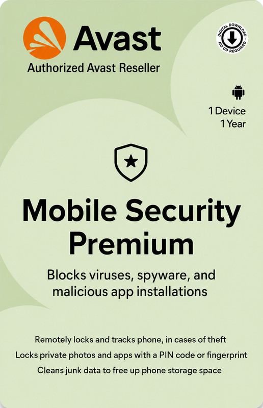 Avast Mobile Security Premium for Android 1 Device 1 Year 2026 Fast Delivery