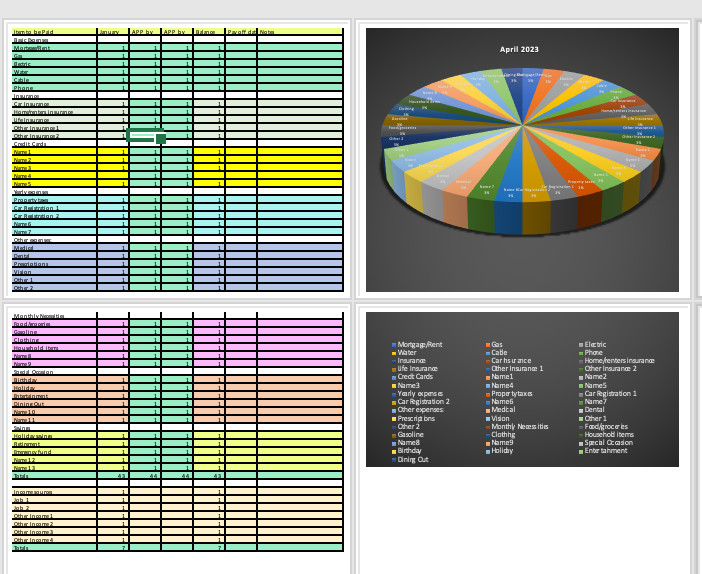 Excel Budget Template | Personal Finance Spreadsheet | 12 Month Budget Tracker gallery