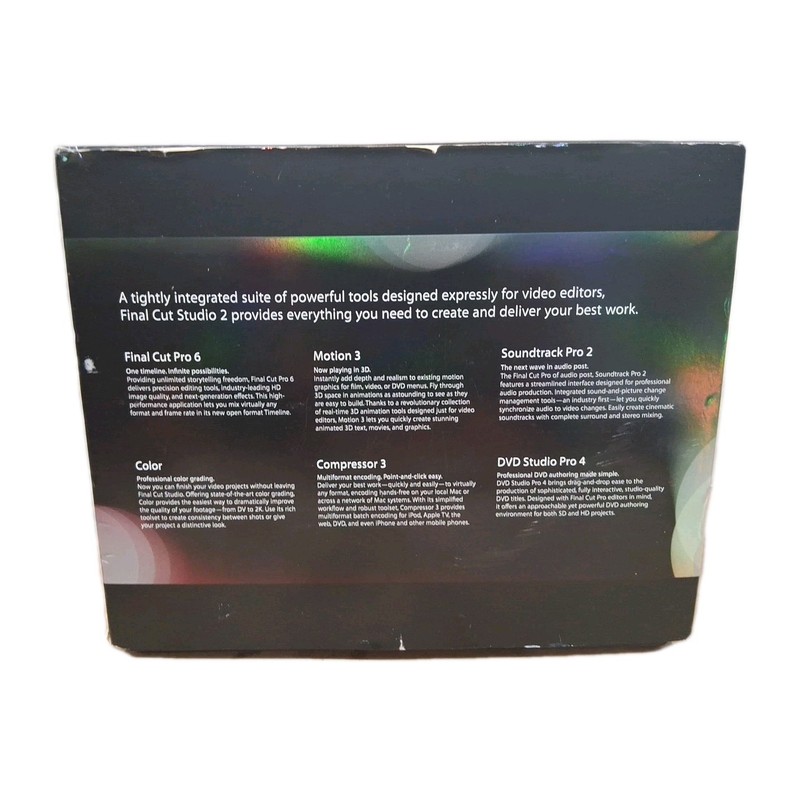 Final Cut Studio 2 HD Academic Version With Final Cut Studio HD Pre Owned gallery