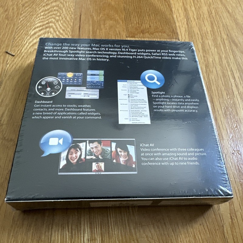 Genuine Apple Mac OS X Tiger 10.4.6 Original Retail Box MA453Z/A New Sealed gallery