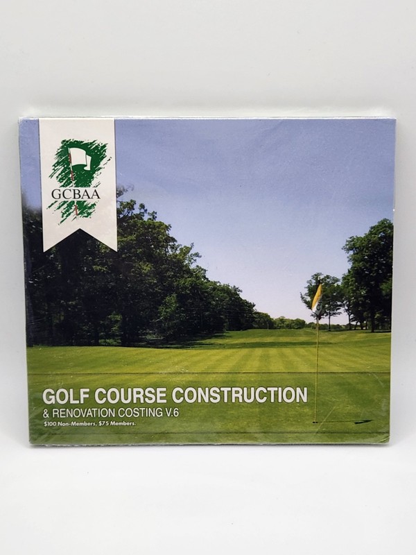 GCBBA Golf Course Construction And Renovation Costing V.6 CD-Rom New!