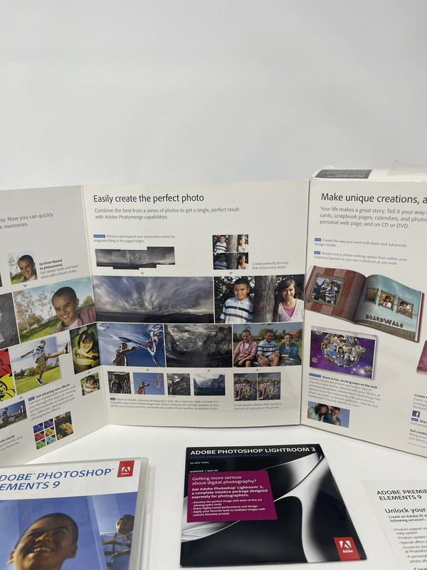 Adobe Photoshop Elements 9 & Lightroom 3 Trial (Mac/Win, 2010, 2-Disc) gallery