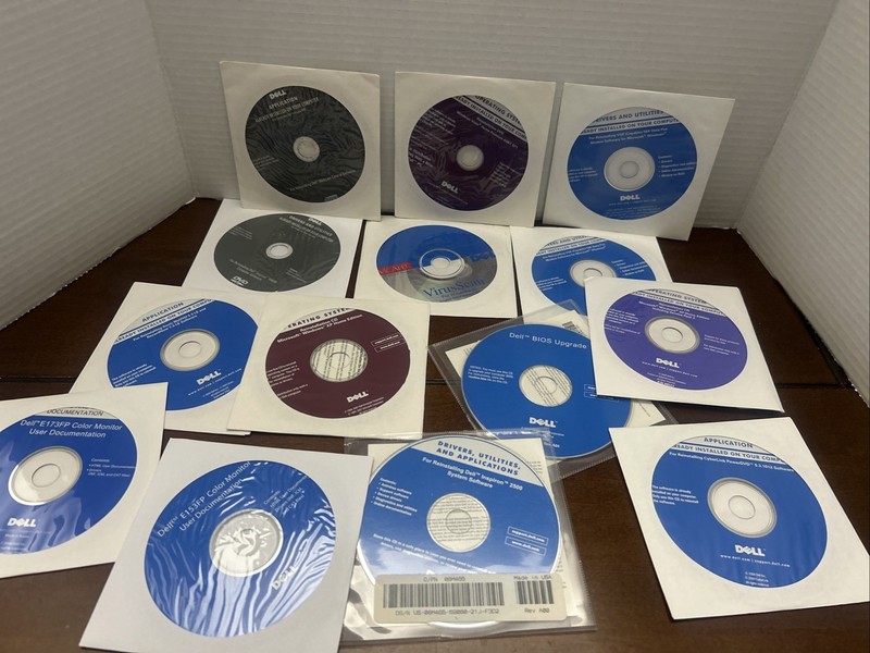 Dell Reinstallation CD Lot BIOS Upgrade Drivers Windows XP Home Drivers Apps Etc