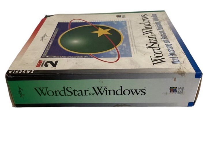 NEW SEALED WordStar For Windows Version 2 Windows 3.1 / 95 Big Box PC Word #2 gallery
