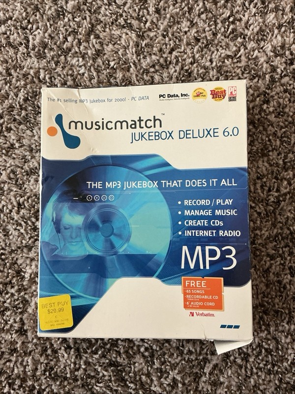 NEW MusicMatch Jukebox 6 Deluxe PC CD MP3 Music SEALED