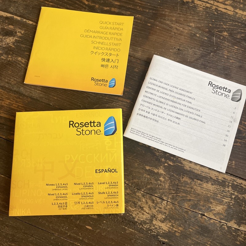 Rosetta Stone Español Audio CD Set Level 1-5 Spanish MP3 Audio Companion -NO KEY