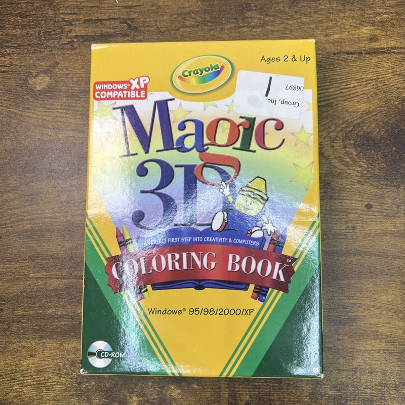 Crayola Magic 3D Coloring Book CD-ROM – Windows 95/98, 2000, XP