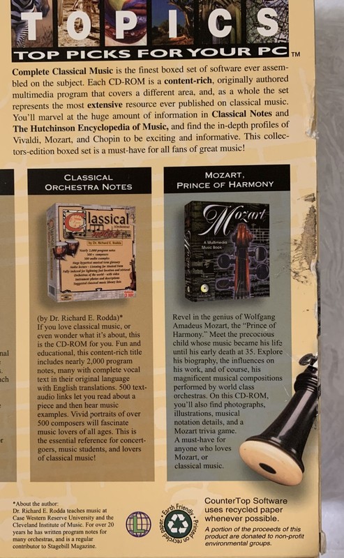 Classical Music Multimedia Collection PC CD CDROM Mozart Vivaldi Retail Big Box gallery