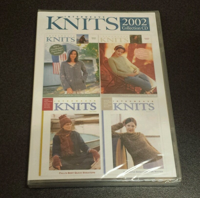 Interweave Knits: 2002 Collection (PC CD-ROM) hobby craft magazine patterns NEW