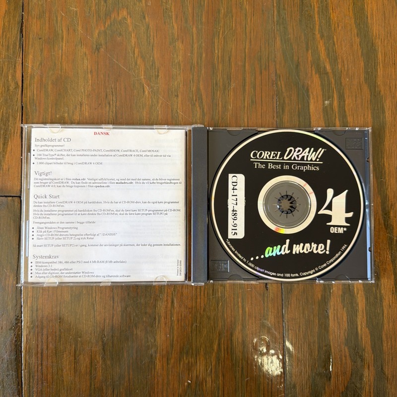 Corel Draw! 4 The Best In Graphics And More OEM CD-RUM Very Good gallery