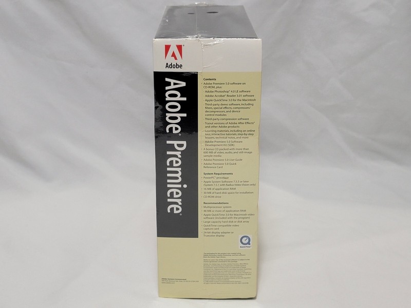 NEW Adobe Premiere 5.0 / 5.1 Mac Big Box Full Version SEALED premier Macintosh gallery
