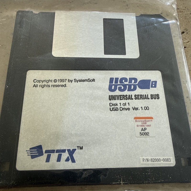 Gateway 2000 Vibra Software PNP & Combined Drivers 4/4 & TTX USB Floppy Disk gallery