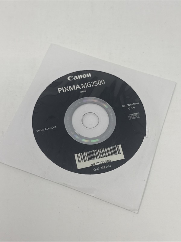 Canon PIXMA MG2500 Series Setup CD-ROM Driver Software Disc OEM K30355