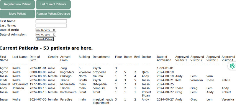 Patient Registration Web Application gallery