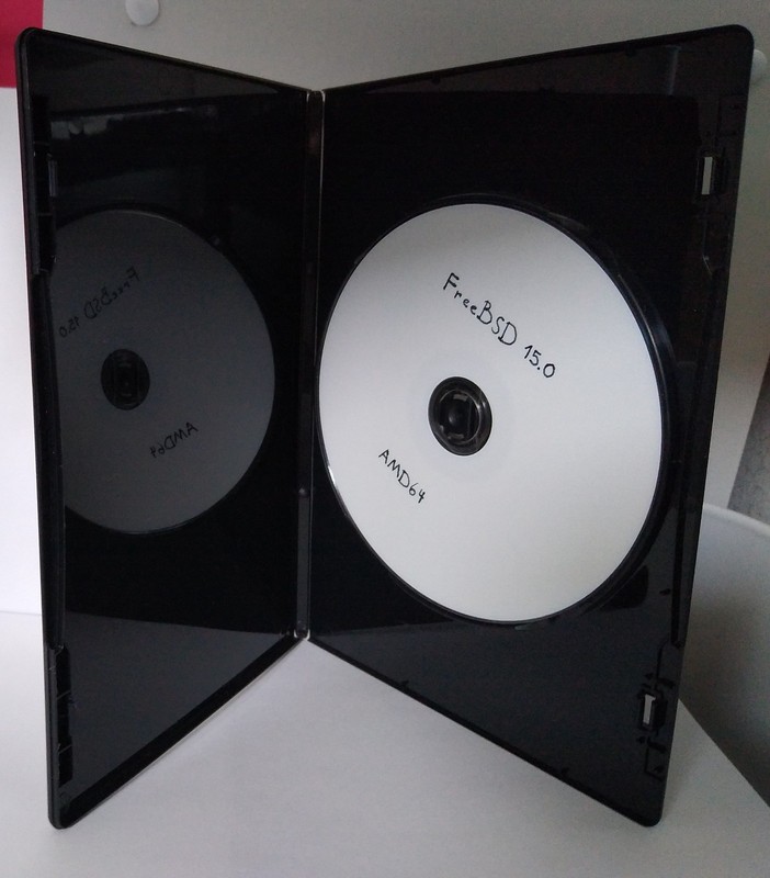 FreeBSD 15 install DVD for AMD64 64 bit x86 x86-64 x86_64 Intel 64